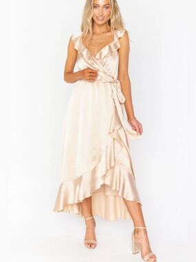 Show Me Your Mumu Samantha Ruffle Wrap Dress